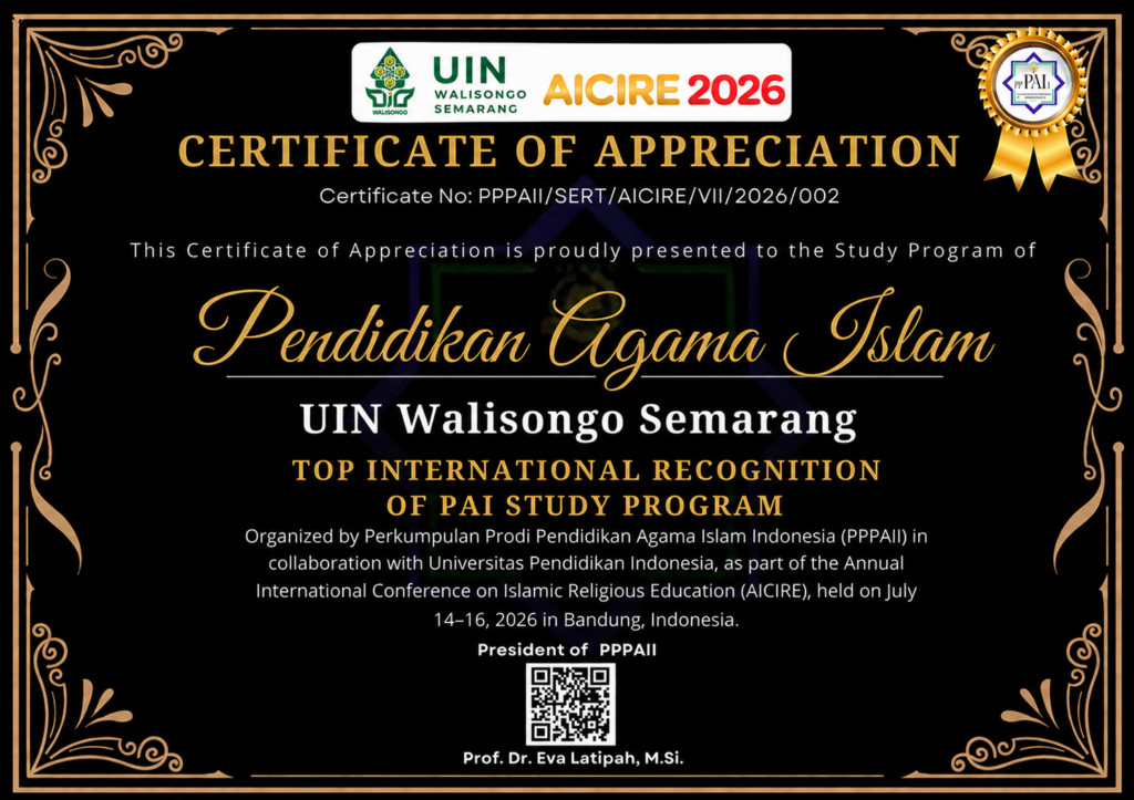 Prodi PAI UIN Walisongo Semarang Raih Top International Recognition di AICIRE 2026