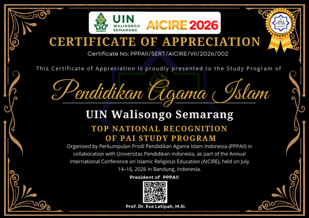 UIN Walisongo Semarang Sabet Gelar Top National Recognition of PAI Study Program di AICIRE 2026